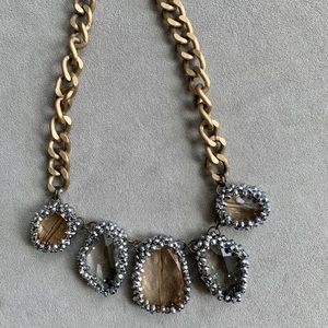 Statement Necklace with Stones & Beads